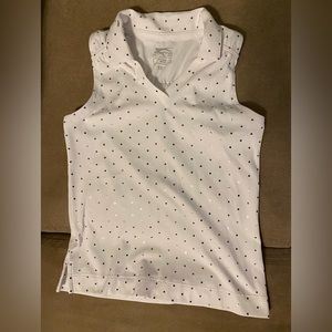 Girls White Slazenger golf polo